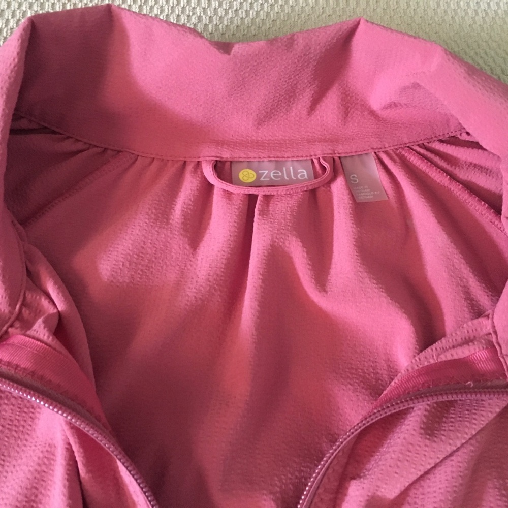Zella Jacket Zip Up Athletic Mauve Pink Long Sleeve Lightweight Size Small